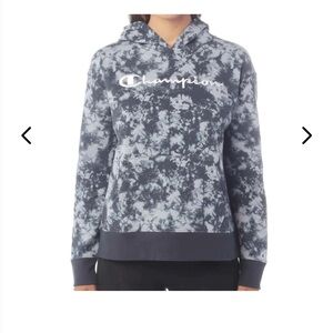CHAMPION - Monochrome Tie-Dye Sweater - Size Medium